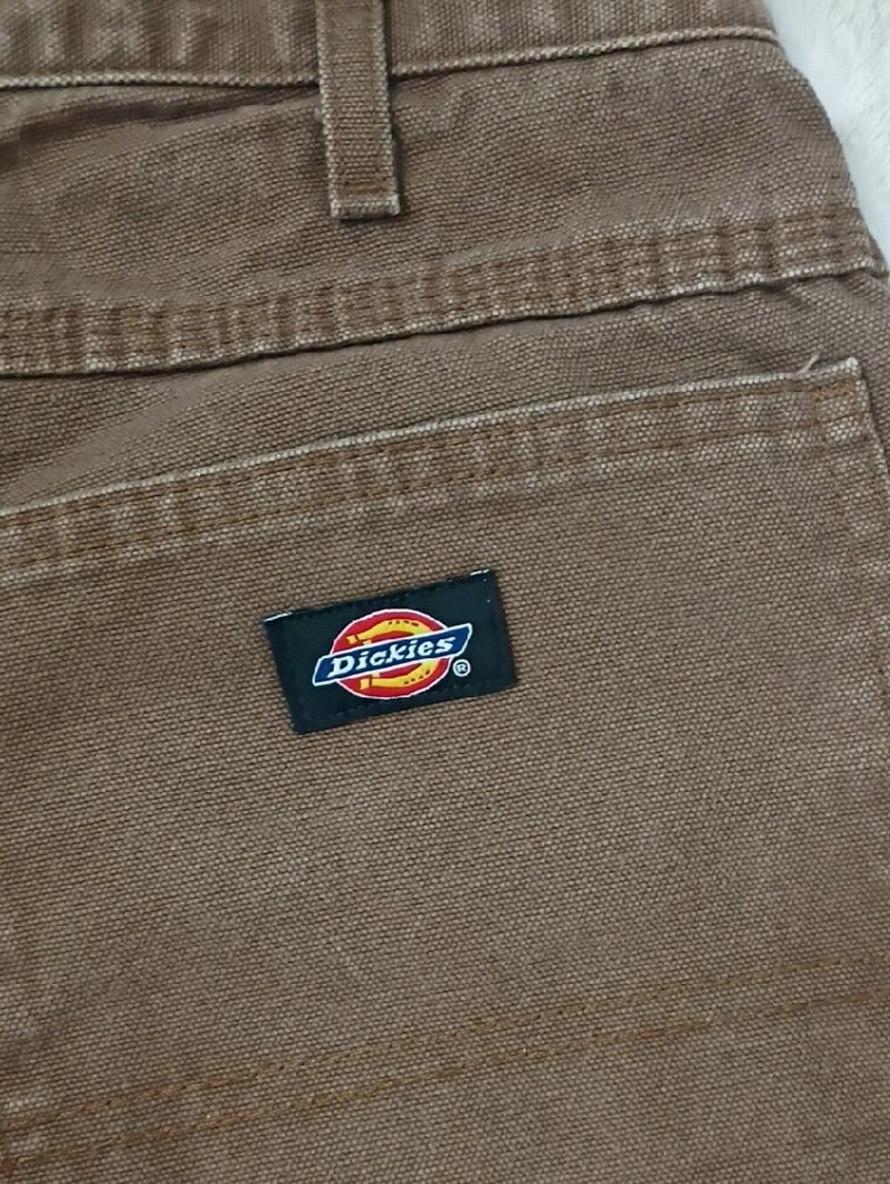 Dickies Men’s Brown Cargo Work Pants - Classic Utility Trousers - Picture 2 of 5